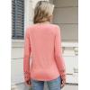imageANRABESS Womens Long Sleeve Tops Lace Dressy Casual Blouses 2025 Fall Tunic Shirts Trendy V Neck TShirts Work Travel OutfitsCoral