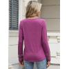 imageANRABESS Womens Long Sleeve Tops Lace Dressy Casual Blouses 2025 Fall Tunic Shirts Trendy V Neck TShirts Work Travel OutfitsFuchsia