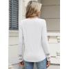 imageANRABESS Womens Long Sleeve Tops Lace Dressy Casual Blouses 2025 Fall Tunic Shirts Trendy V Neck TShirts Work Travel OutfitsWhite