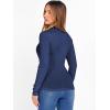 imageANRABESS Womens Long Sleeve Tops Mock Neck Ribbed Knit Slim Fit Pleated Basic T Shirts Lightweight Sweater Going Out ClothesRoyal Blue