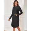 imageANRABESS Womens Nightgown Fuzzy Fleece Long Sleeve Hooded Night Gown Knit House Dress with Pocket 2025 Fall Winter LoungewearBlack
