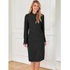 imageANRABESS Womens Nightgown Fuzzy Fleece Long Sleeve Hooded Night Gown Knit House Dress with Pocket 2025 Fall Winter LoungewearBlack