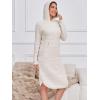 imageANRABESS Womens Nightgown Fuzzy Fleece Long Sleeve Hooded Night Gown Knit House Dress with Pocket 2025 Fall Winter LoungewearHeather Light Khaki
