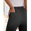 imageANRABESS Womens Pants Wide Leg Elastic Waist Casual Cropped Palazzo Pants 2025 Beach Vacation Summer Trousers with PocketBlack