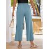 imageANRABESS Womens Pants Wide Leg Elastic Waist Casual Cropped Palazzo Pants 2025 Beach Vacation Summer Trousers with PocketLake