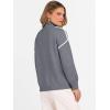 imageANRABESS Womens Quarter Zip Sweaters Fall Long Sleeve V Neck Shirts Collared Business Casual Tops Knit Pullover SweatshirtsDark Grey