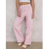imageANRABESS Womens Striped Gingham Pants 2025 Pajama Lounge Boxer Pants Cute Comfy PJ Bottoms with Pockets Y2K Plaid OutfitsPink White Stripe