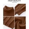 imageANRABESS Womens Turtleneck Sweaters Oversized Chunky Long Sleeve Knit High Low Hem Pullover Top 2025 Fall Winter FashionDeep Caramel