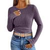 imageANRABESS Long Sleeve Shirts for Women Ribbed Knit Tshirt Slim Fit Crewneck Basic Tee Top 2025 Fall Casual Work Trendy ClothesPurple
