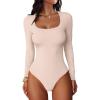 imageANRABESS Women Scoop Neck Bodysuits Long Sleeve Tops 2025 Fall Slim Fit Ribbed Knit Sexy Soft Basic Shirts Fashion OutfitsBeige