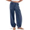 imageANRABESS Womens Baggy Jeans 2025 Fashion Mid Rise Tie Ankle Wide Leg Harem Palazzo Denim Pants with PocketsDark Blue