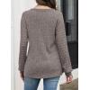 imageANRABESS Lace Long Sleeve Tops for Women 2025 Fall Business Casual V Neck Shirts Work Office Trendy Blouses Fashion OutfitsCool Ash Brown