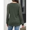 imageANRABESS Lace Long Sleeve Tops for Women 2025 Fall Business Casual V Neck Shirts Work Office Trendy Blouses Fashion OutfitsDeep Green
