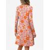 imageANRABESS Long Sleeve Dresses for Women 2025 Fall Casual Flowy Swing V Neck Boho Floral Mini Travel Vacation Dress with Pocket Large