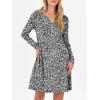 imageANRABESS Long Sleeve Dresses for Women 2025 Fall Casual Flowy Swing V Neck Boho Floral Mini Travel Vacation Dress with PocketFloral Black