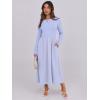 imageANRABESS Long Sleeve Midi Dresses for Women 2025 Fall Fashion Casual Rib Knit Patchwork Tight Top Modest Flowy Dress PocketLight Blue