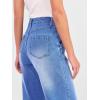 imageANRABESS Wide Leg Jeans for Women High Waist Baggy Straight Stretchy Flare Cropped Denim Pants with Patch Pockets 2025 TrendyClassic Blue