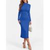 imageANRABESS Women Long Sleeve Bodycon Dress Fall 2025 Mock Neck Formal Elegant Party Wedding Guest Cocktail Long Maxi DressesRoyal Blue