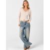 imageANRABESS Women Long Sleeve Button Down Shirts Ribbed Knit Slim Fitted Crop Tops 2025 Fall Y2K Dressy Casual Trendy OutfitsBeige