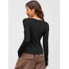 imageANRABESS Women Long Sleeve Button Down Shirts Ribbed Knit Slim Fitted Crop Tops 2025 Fall Y2K Dressy Casual Trendy OutfitsBlack