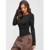 imageANRABESS Women Long Sleeve Button Down Shirts Ribbed Knit Slim Fitted Crop Tops 2025 Fall Y2K Dressy Casual Trendy OutfitsBlack