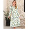 imageANRABESS Women Long Sleeve Midi Dress Crewneck 2025 Fall Fashion Casual Flowy ALine Long Dresses Vacation Outfit with PocketFloral Colorful