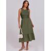 imageANRABESS Women Midi Dresses 2025 Summer Casual Sleeveless Sundress High Neck Tank Top Racerback Flowy Beach Dress  PocketsArmy Green