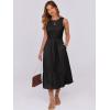 imageANRABESS Women Midi Dresses 2025 Summer Casual Sleeveless Sundress High Neck Tank Top Racerback Flowy Beach Dress  PocketsBlack