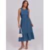 imageANRABESS Women Midi Dresses 2025 Summer Casual Sleeveless Sundress High Neck Tank Top Racerback Flowy Beach Dress  PocketsBlue