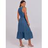 imageANRABESS Women Midi Dresses 2025 Summer Casual Sleeveless Sundress High Neck Tank Top Racerback Flowy Beach Dress  PocketsBlue