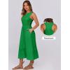imageANRABESS Women Midi Dresses 2025 Summer Casual Sleeveless Sundress High Neck Tank Top Racerback Flowy Beach Dress  PocketsGreen