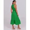imageANRABESS Women Midi Dresses 2025 Summer Casual Sleeveless Sundress High Neck Tank Top Racerback Flowy Beach Dress  PocketsGreen