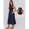 imageANRABESS Women Midi Dresses 2025 Summer Casual Sleeveless Sundress High Neck Tank Top Racerback Flowy Beach Dress  PocketsNavy Blue