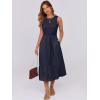 imageANRABESS Women Midi Dresses 2025 Summer Casual Sleeveless Sundress High Neck Tank Top Racerback Flowy Beach Dress  PocketsNavy Blue