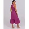 imageANRABESS Women Midi Dresses 2025 Summer Casual Sleeveless Sundress High Neck Tank Top Racerback Flowy Beach Dress  PocketsPurple Red