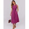imageANRABESS Women Midi Dresses 2025 Summer Casual Sleeveless Sundress High Neck Tank Top Racerback Flowy Beach Dress  PocketsPurple Red