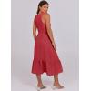 imageANRABESS Women Midi Dresses 2025 Summer Casual Sleeveless Sundress High Neck Tank Top Racerback Flowy Beach Dress  PocketsRed
