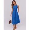 imageANRABESS Women Midi Dresses 2025 Summer Casual Sleeveless Sundress High Neck Tank Top Racerback Flowy Beach Dress  PocketsRoyal Blue