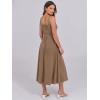 imageANRABESS Women Summer Casual Dress Sleeveless Smocked Back Tank Midi Dresses 2025 Beach Vacation Sundress with PocketsKhaki