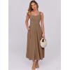 imageANRABESS Women Summer Casual Dress Sleeveless Smocked Back Tank Midi Dresses 2025 Beach Vacation Sundress with PocketsKhaki
