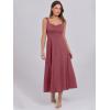 imageANRABESS Women Summer Casual Dress Sleeveless Smocked Back Tank Midi Dresses 2025 Beach Vacation Sundress with PocketsRed