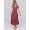 imageANRABESS Women Summer Casual Dress Sleeveless Smocked Back Tank Midi Dresses 2025 Beach Vacation Sundress with PocketsRed