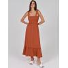 imageANRABESS Women Summer Casual Strap Smocked Maxi Flowy Tiered A Line Beach Travel Sundress Wedding Guest OutfitsBrick Red