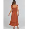 imageANRABESS Women Summer Casual Strap Smocked Maxi Flowy Tiered A Line Beach Travel Sundress Wedding Guest OutfitsBrick Red