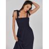 imageANRABESS Women Summer Casual Strap Smocked Maxi Flowy Tiered A Line Beach Travel Sundress Wedding Guest OutfitsNavy Blue