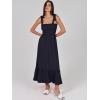 imageANRABESS Women Summer Casual Strap Smocked Maxi Flowy Tiered A Line Beach Travel Sundress Wedding Guest OutfitsNavy Blue