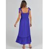 imageANRABESS Women Summer Casual Strap Smocked Maxi Flowy Tiered A Line Beach Travel Sundress Wedding Guest OutfitsRoyal Blue