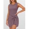 imageANRABESS Women Summer Sleeveless Bodycon Tie Waist Romper Skort Mini Tennis Athletic Dress Built Shorts Casual Vacation DressNutmeg