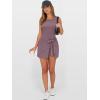 imageANRABESS Women Summer Sleeveless Bodycon Tie Waist Romper Skort Mini Tennis Athletic Dress Built Shorts Casual Vacation DressNutmeg