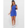 imageANRABESS Women Summer Sleeveless Bodycon Tie Waist Romper Skort Mini Tennis Athletic Dress Built Shorts Casual Vacation DressRoyal Blue